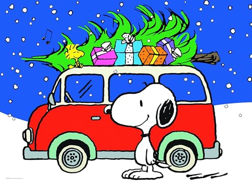 Ceaco Peanuts Peace and Presents Holiday 100 Piece Jigsaw Puzzle - Image 1