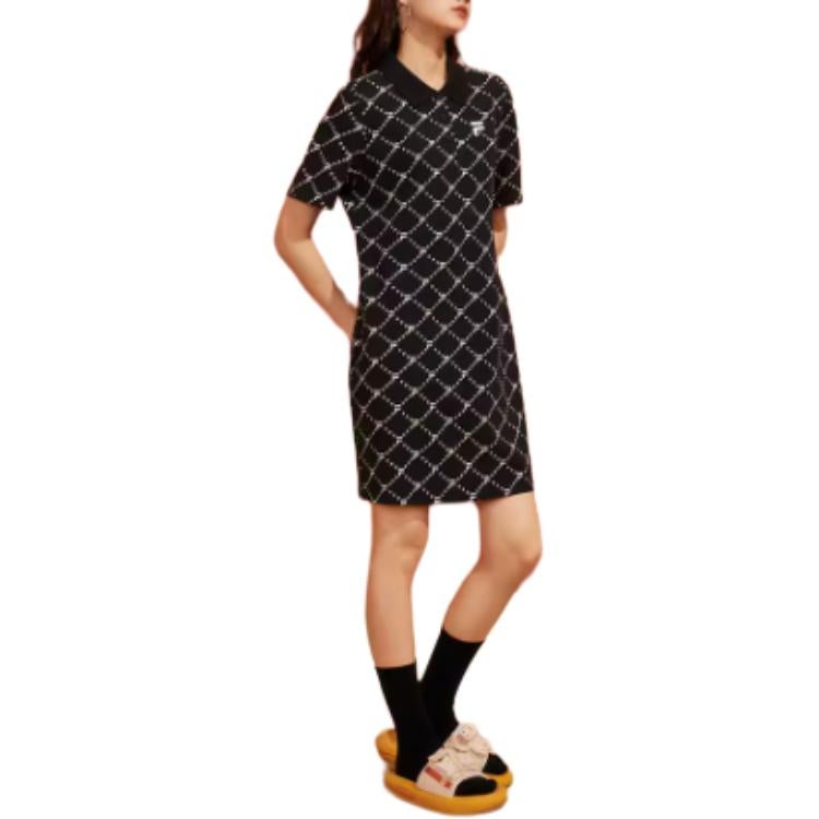 FILA FUSION FOB Short Sleeved Dress Women's Jet Black - Image 3
