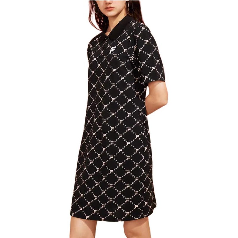 FILA FUSION FOB Short Sleeved Dress Women's Jet Black - Image 4