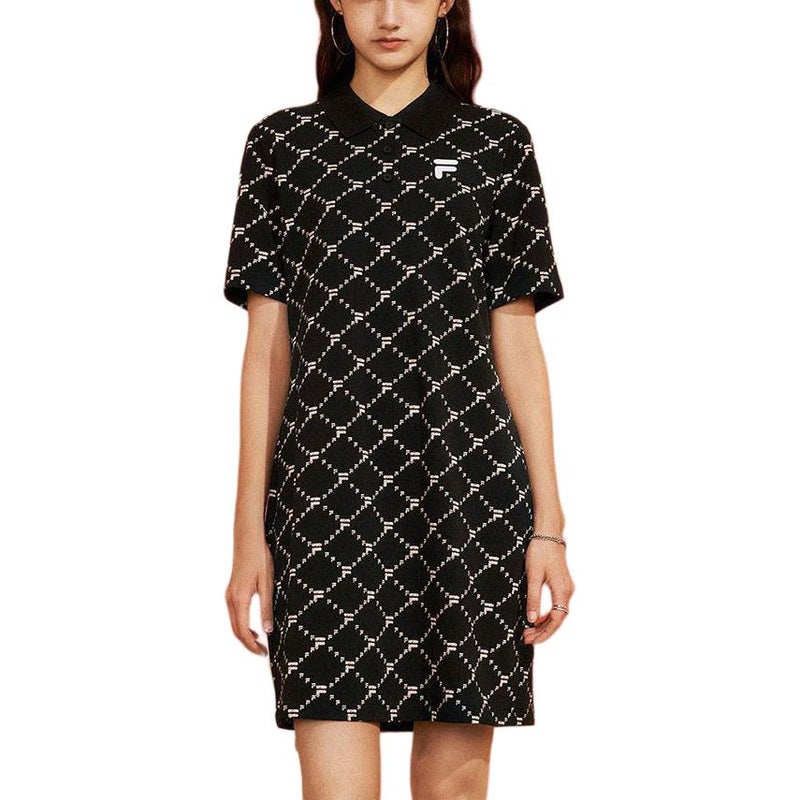 FILA FUSION FOB Short Sleeved Dress Women's Jet Black - Image 2