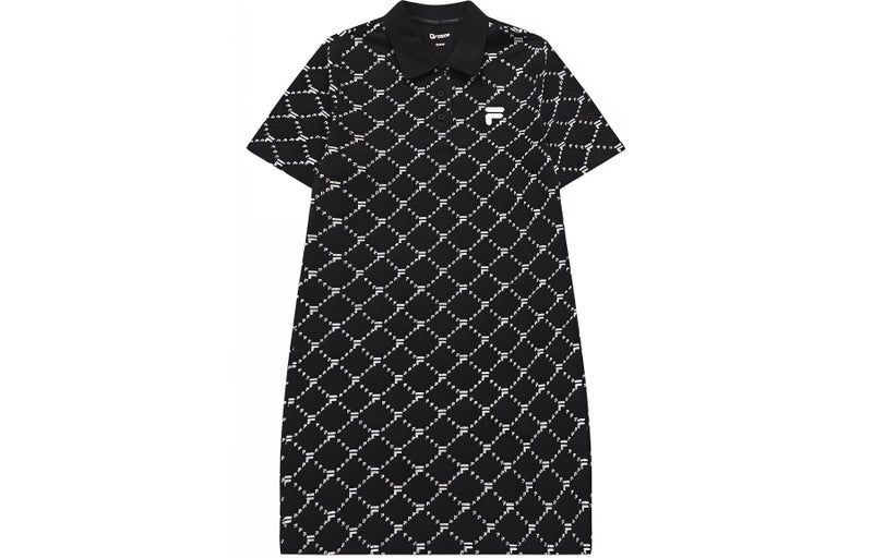 FILA FUSION FOB Short Sleeved Dress Women's Jet Black - Image 1