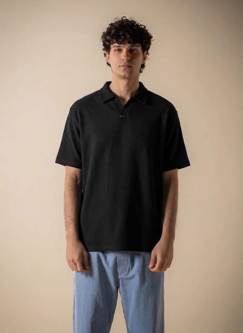 SHAPES TEXTURED MIDWEIGHT POLO SHIRT