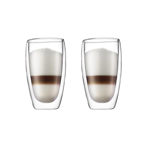 Bodum 15oz Pavina Double Wall HighHeat Borosilicate Glass Set of 2 Clear - Image 1