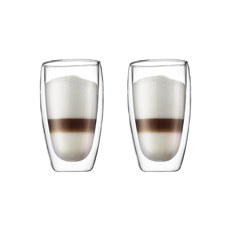 Bodum 15oz Pavina Double Wall HighHeat Borosilicate Glass Set of 2 Clear - Image 2