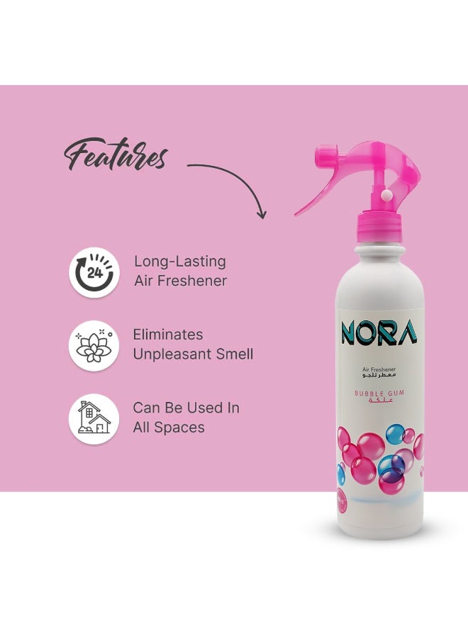 نورا معطر جو برائحة علكة نورا - عطر يدوم طويلاً للغرف والمنازل، مزيل للروائح الكريهة في غرف النوم والمعيشة والمطابخ والمكاتب - AF10321 - Image 4