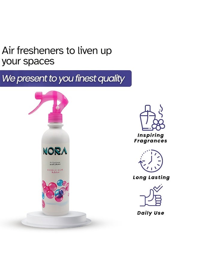 نورا معطر جو برائحة علكة نورا - عطر يدوم طويلاً للغرف والمنازل، مزيل للروائح الكريهة في غرف النوم والمعيشة والمطابخ والمكاتب - AF10321 - Image 5