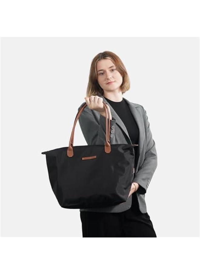Arabest Waterproof Nylon Tote bag for Women Lightweight Designer Handbag with Zipper Stylish and Durable Purse - Image 2