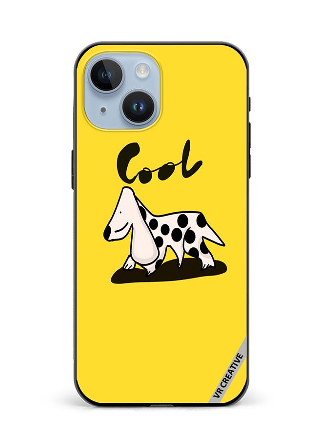 VR CREATIVE Protective Case Cover For Apple iPhone 15 Plus Cool Dog Design Multicolour - Image 1