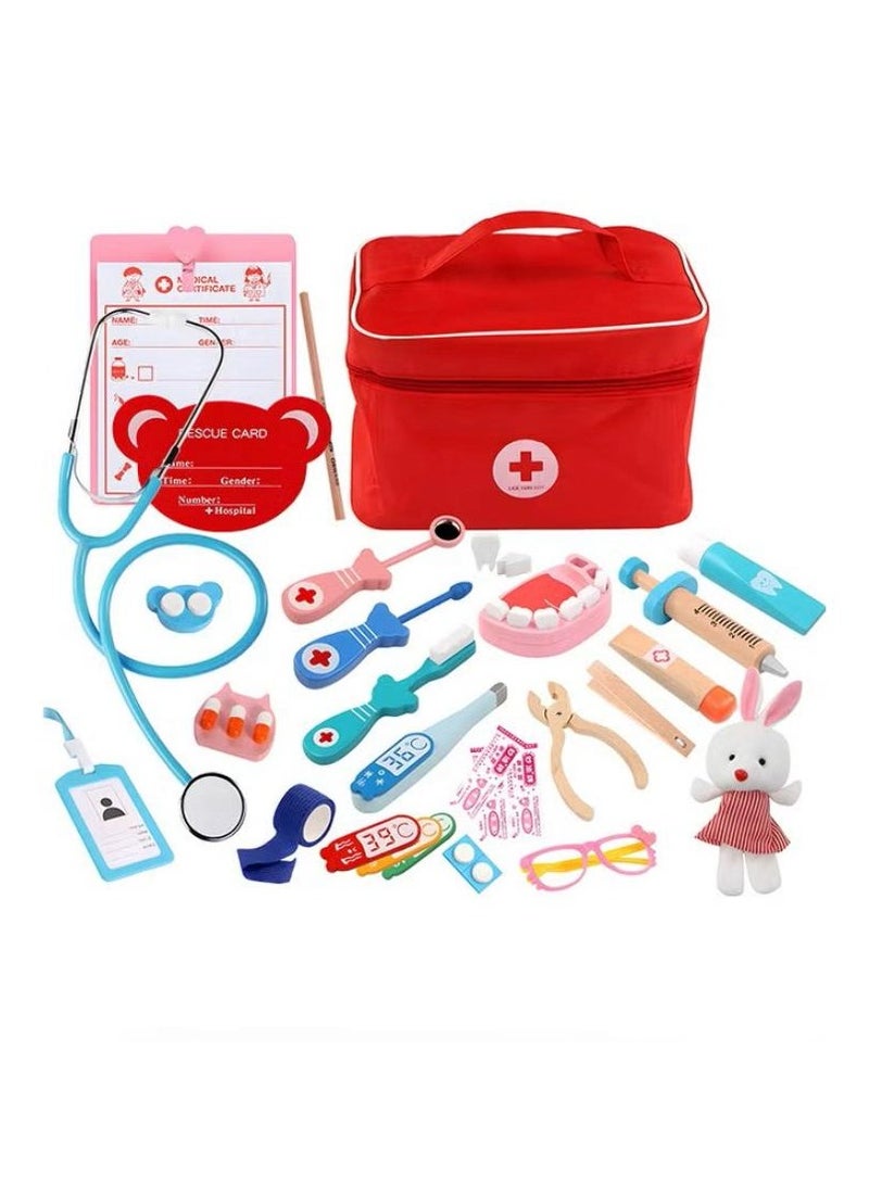 MARAH TOYS Pretend Doctor Medical Kit Bag, Kids Medical Play Set with Medical Bag, Medical Play Kit, Preschool Educational Pretend Play Toy for Kids Age 3+  - Image 1