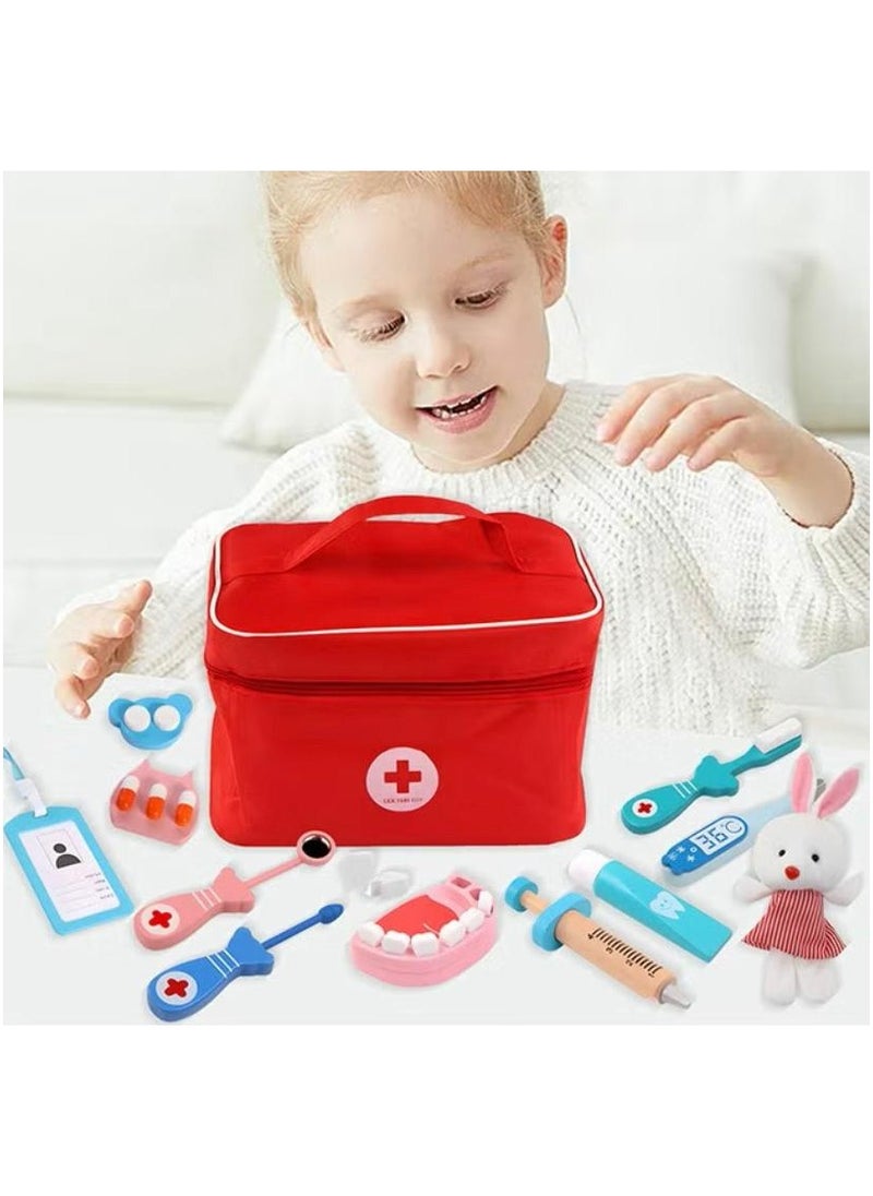 MARAH TOYS Pretend Doctor Medical Kit Bag, Kids Medical Play Set with Medical Bag, Medical Play Kit, Preschool Educational Pretend Play Toy for Kids Age 3+  - Image 3