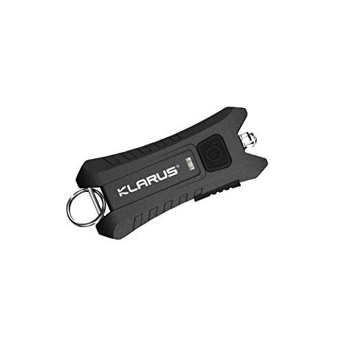 klarus Mi2 Mini LED Keychain Flashlights, Super Lightweight & Small Rechargeable 40 Lumens EDC Flash Light with Built-in Battery and USB Cable(Black) - Image 1