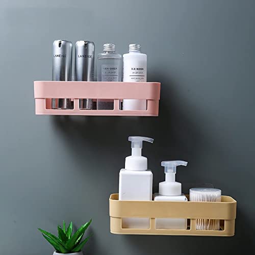 A to Z Enterprise Bathroom Shelf for Wall, Self-Adhesive Bathroom Organiser with Towel Holder, Ideal Bathroom Accessories for Efficient Space Utilisation (1 Shelf White)  - Image 5