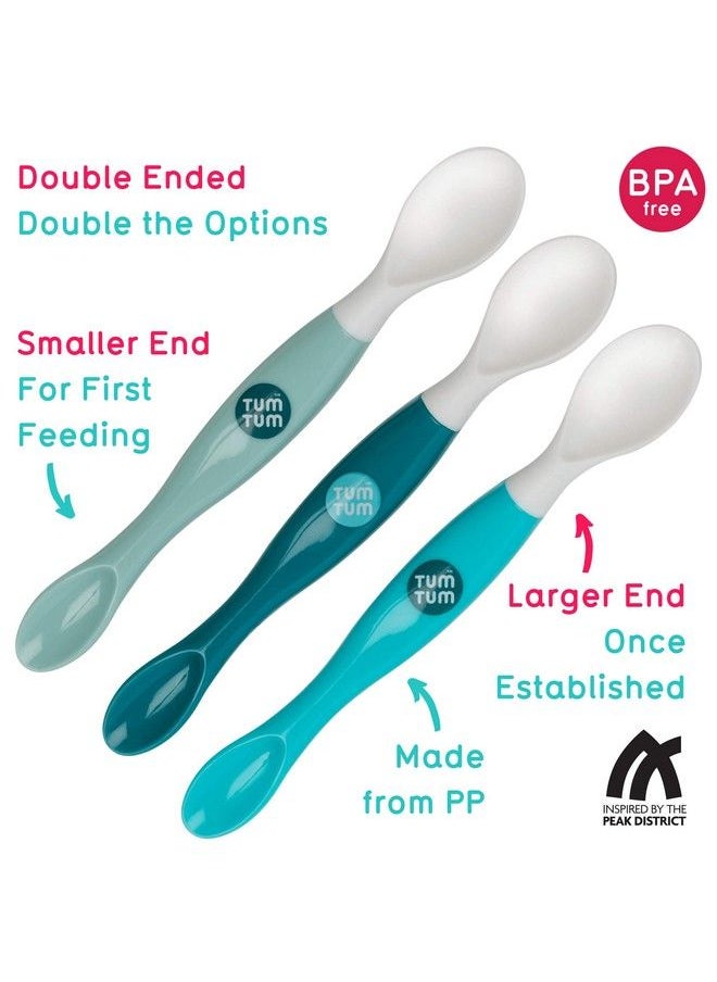 TUM TUM Swapsie Weaning Spoons Double Ended Set Of 3  - Image 3