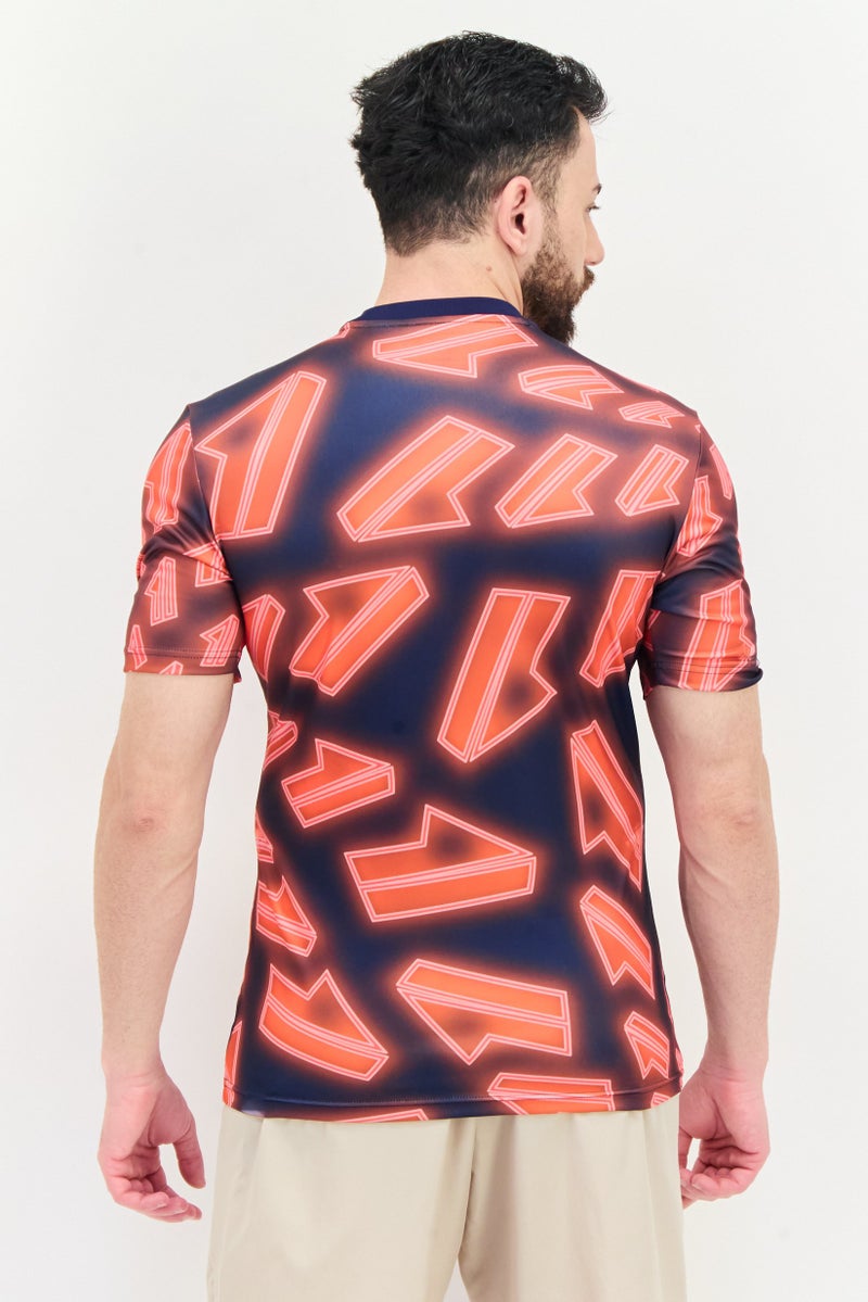 Adidas تي شيرت تدريب قصير الأكمام للرجال، متعدد الألوان - Image 3