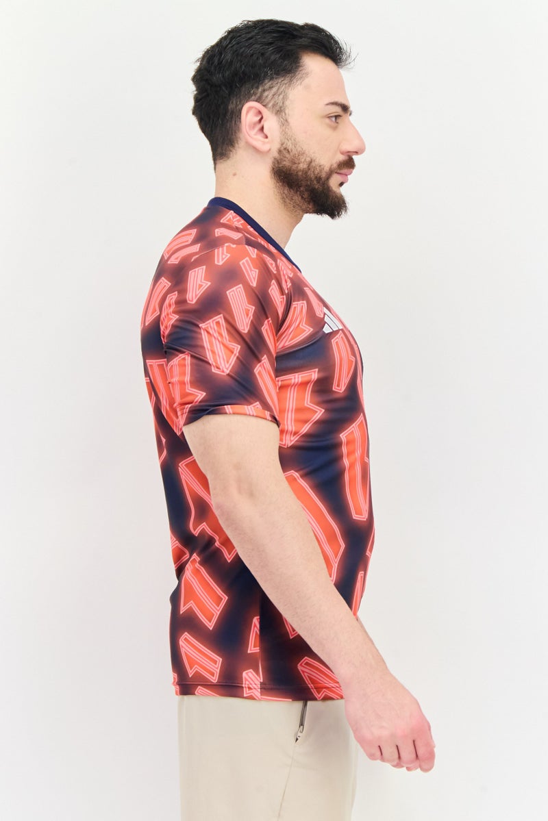 Adidas تي شيرت تدريب قصير الأكمام للرجال، متعدد الألوان - Image 4