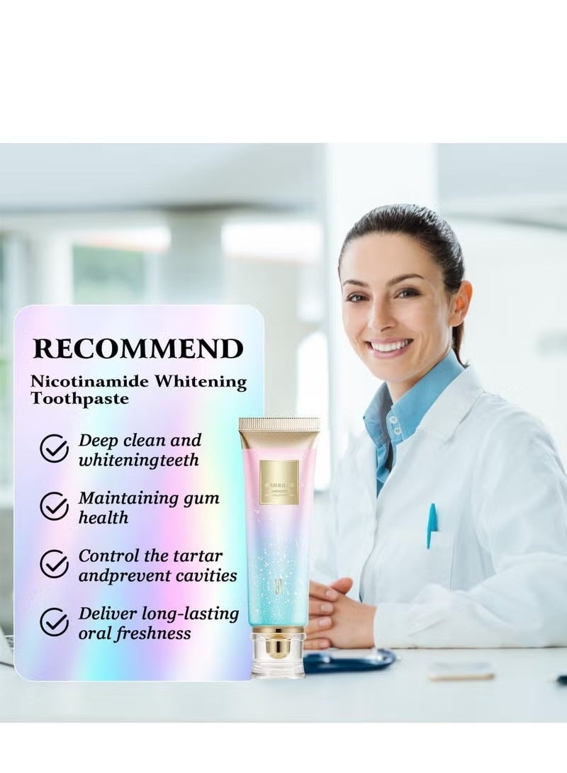 ORALHOE Niacinamide Whitening Toothpaste – Removes Stains, Freshens Breath & Brightens Teeth - Image 3