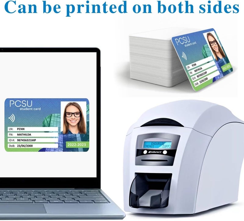 Timeskey NFC 20 قطعة بطاقات PVC فارغة CR80 30 مل جودة رسومية بطاقات بلاستيكية بيضاء عالية الجودة بطاقات PVC فارغة لطابعات بطاقات الهوية بالصور (حجم بطاقة الائتمان) - Image 4