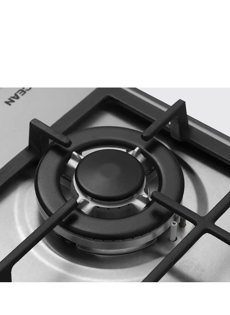 Ocean Ocean Built-in Gas Cooker, 4 Burners, 60 cm, Stainless, OGHF 64 I PRO SV, Silver  - Image 1