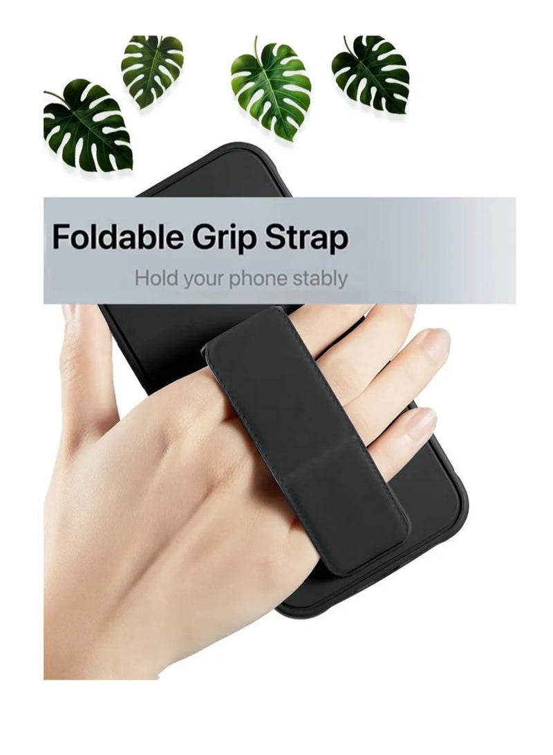 كفر حماية لهاتف ابل ايفون 16 برو ماكس مع مسكة مغناطيسية مدمجة 3 في 1 اسود - Image 4