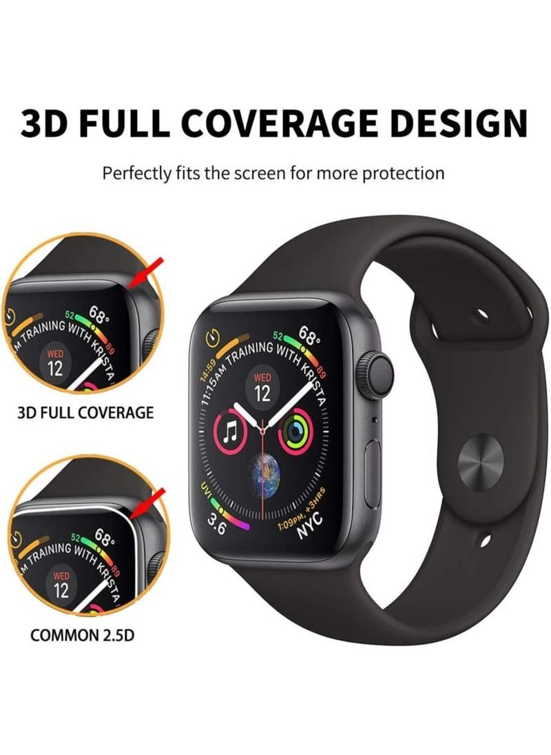 Generic - Screen Protector Soft Tpu Flexible Compatible for Apple Watch Series 6/SE/5/4 44mm, 3D Full Coverage Edge Anti-Scratch, Waterproof Bubble HD Clear Film for iWatch 44mm - Image 1
