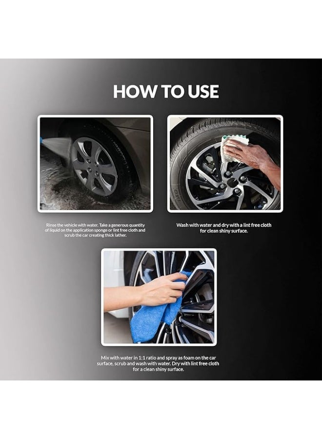 LAZER Tire Cleaner & Shiner Spray 500ml – Premium Car Tire Shine, Deep Cleaning Formula, Long-Lasting Gloss Protection, Easy Spray Application, Removes Dirt, Restores Black Finish, Water-Saving Car Care Solution - Image 4