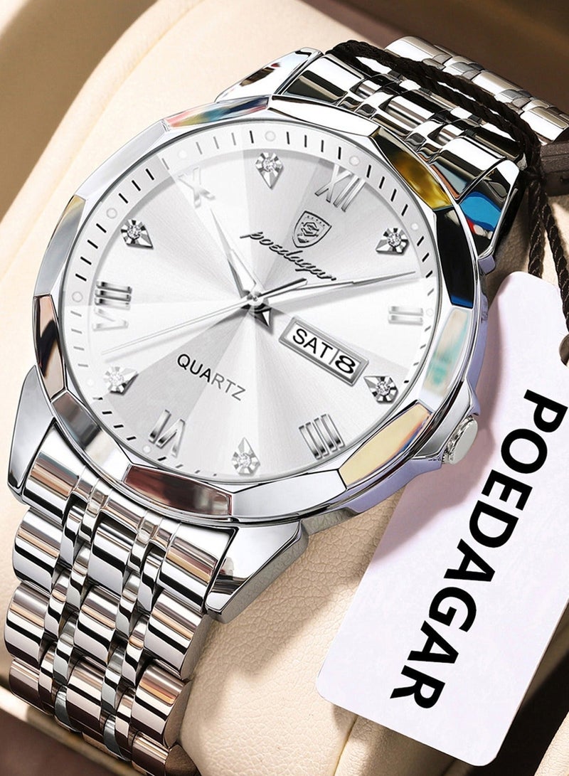 POEDAGAR Watches for Men ,Waterproof Luminous Men's Watch Quartz，Men's Wrist Watches - Image 1