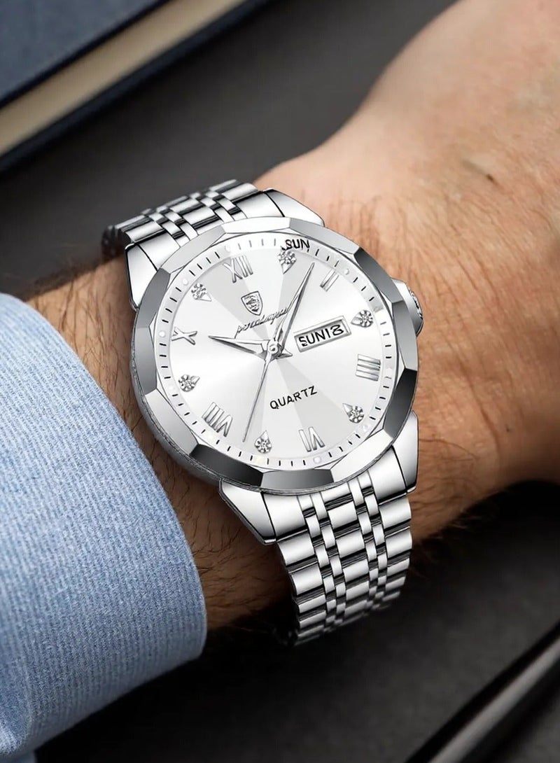 POEDAGAR Watches for Men ,Waterproof Luminous Men's Watch Quartz，Men's Wrist Watches - Image 3