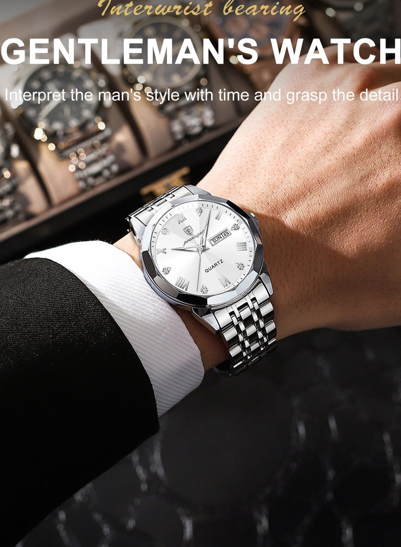 POEDAGAR Watches for Men ,Waterproof Luminous Men's Watch Quartz，Men's Wrist Watches - Image 5
