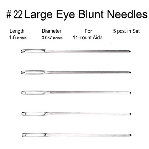 ZP Crafts 20pcs Tapestry Needles Four Sizes 18, 20, 22, 24 for Yarn and More - Image 5