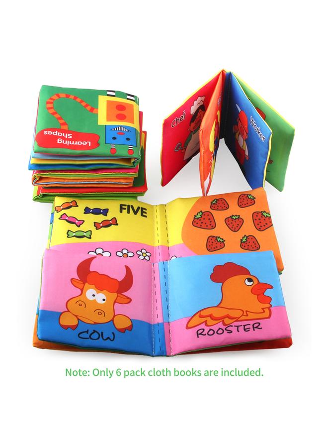 NIBEMINENT 6 Pack Soft Baby Cloth Books Non-Toxic Crinkle Friction with Rustling Sound Infants & Toddler Early Learning Educational Toy Gift for Children Boys Girls Unisex  - Image 2