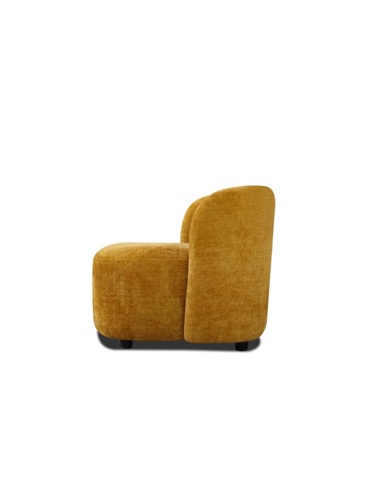 Miro Single Round Chair Yellow 73x80x90 cm – Stylish and Elegant Design - Image 2