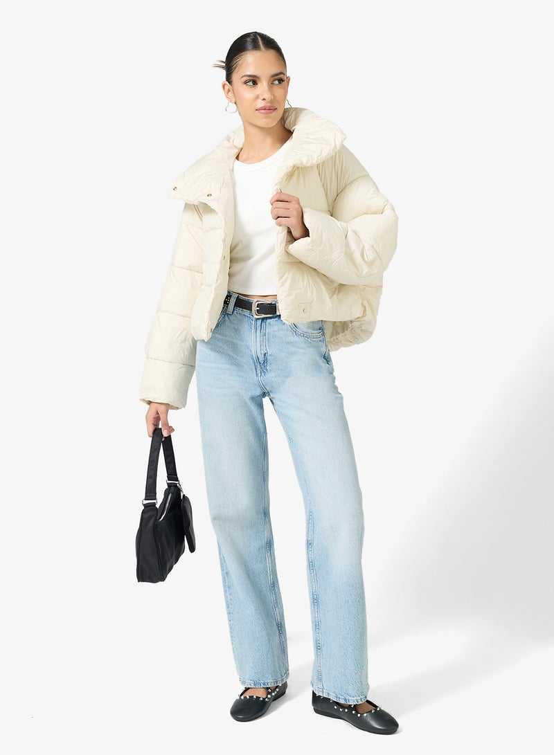 جينجر جاكيت مبطن بأزرار ورقبة عالية - Image 4