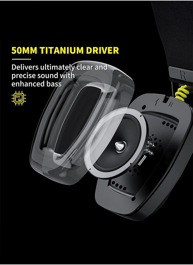 BINNUNE - BINNUNE BW06 2.4GHz Wireless Bluetooth Gaming Headset with Mic for PS4 PS5 PC Switch - Image 1