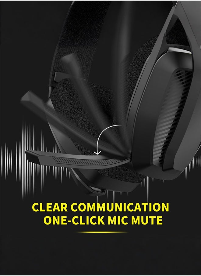 BINNUNE - BINNUNE BW06 2.4GHz Wireless Bluetooth Gaming Headset with Mic for PS4 PS5 PC Switch - Image 1