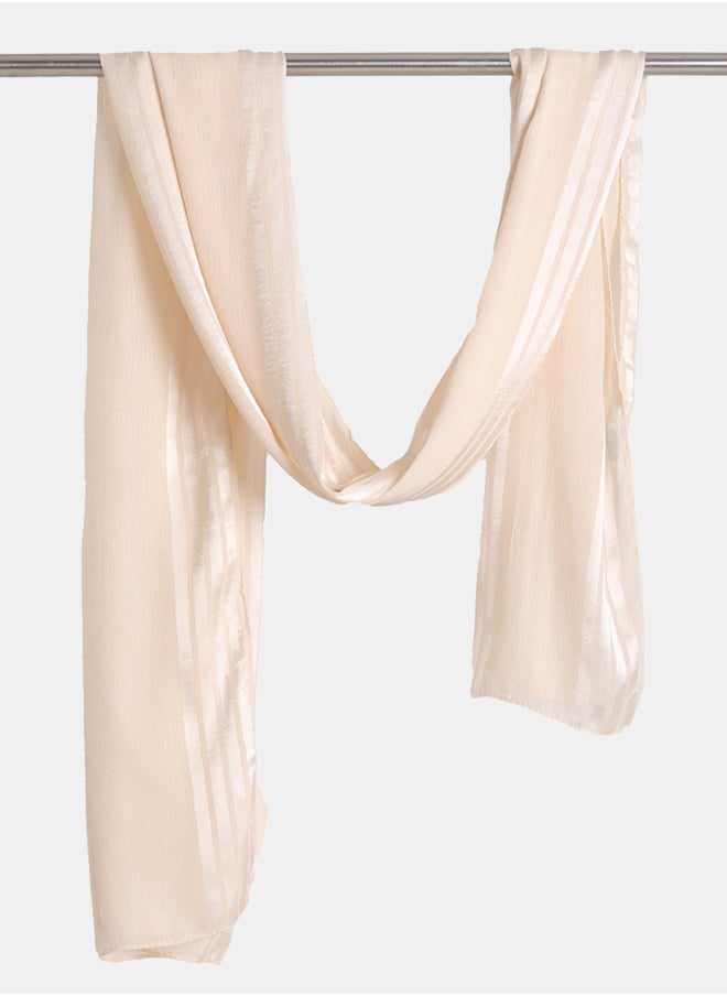 Clue Striped Satin Scarf 