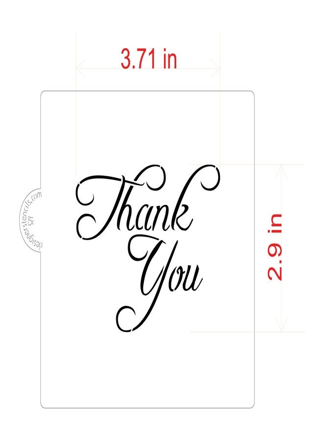 Designer Stencils Thank You Cookie and Craft Stencil by Designer Stencils - Image 4