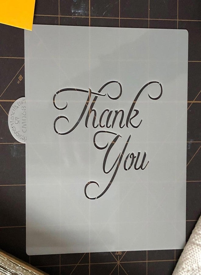 Designer Stencils Thank You Cookie and Craft Stencil by Designer Stencils - Image 3