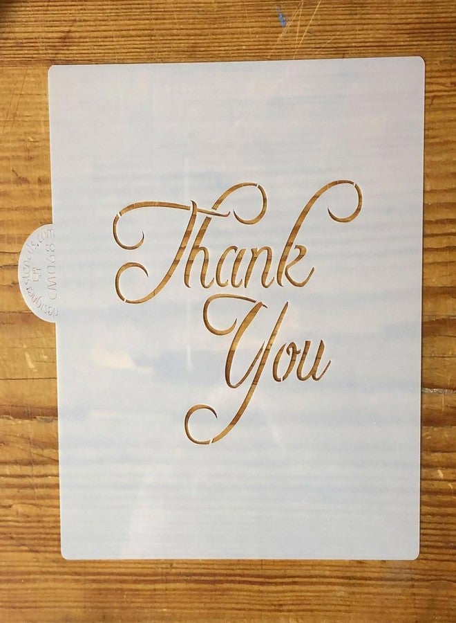 Designer Stencils Thank You Cookie and Craft Stencil by Designer Stencils - Image 2