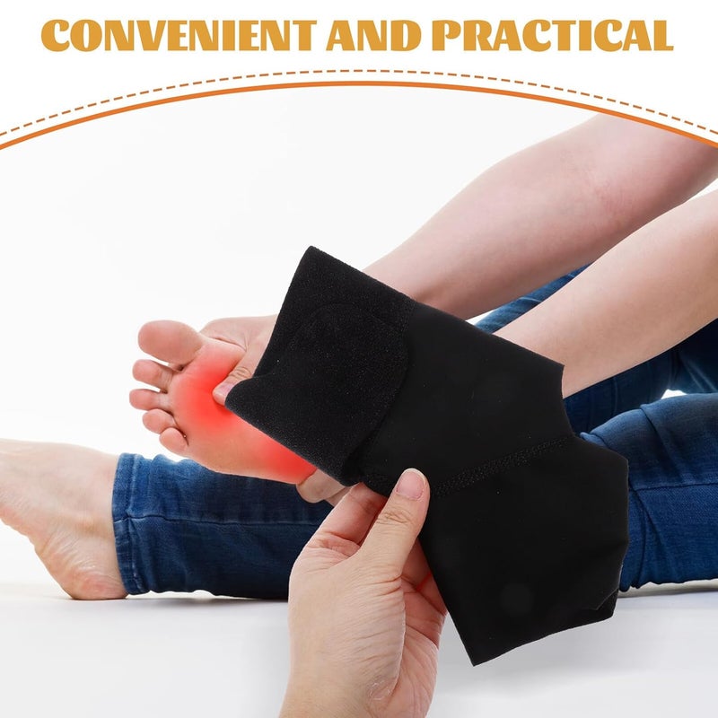 Breathable Ankle Support Brace for Left Foot, Compression Ankle Wrap with Adjustable Pressure, Black Sports Tendon Brace for Injury and Athletic Protection - Image 3