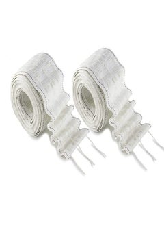 White Pencil Pleat Curtains Header Tape Detachable Caravan Fabric Thread Multifunction Tapes for Home Sewing DIY Rod Pocket 80mm 5 Metres