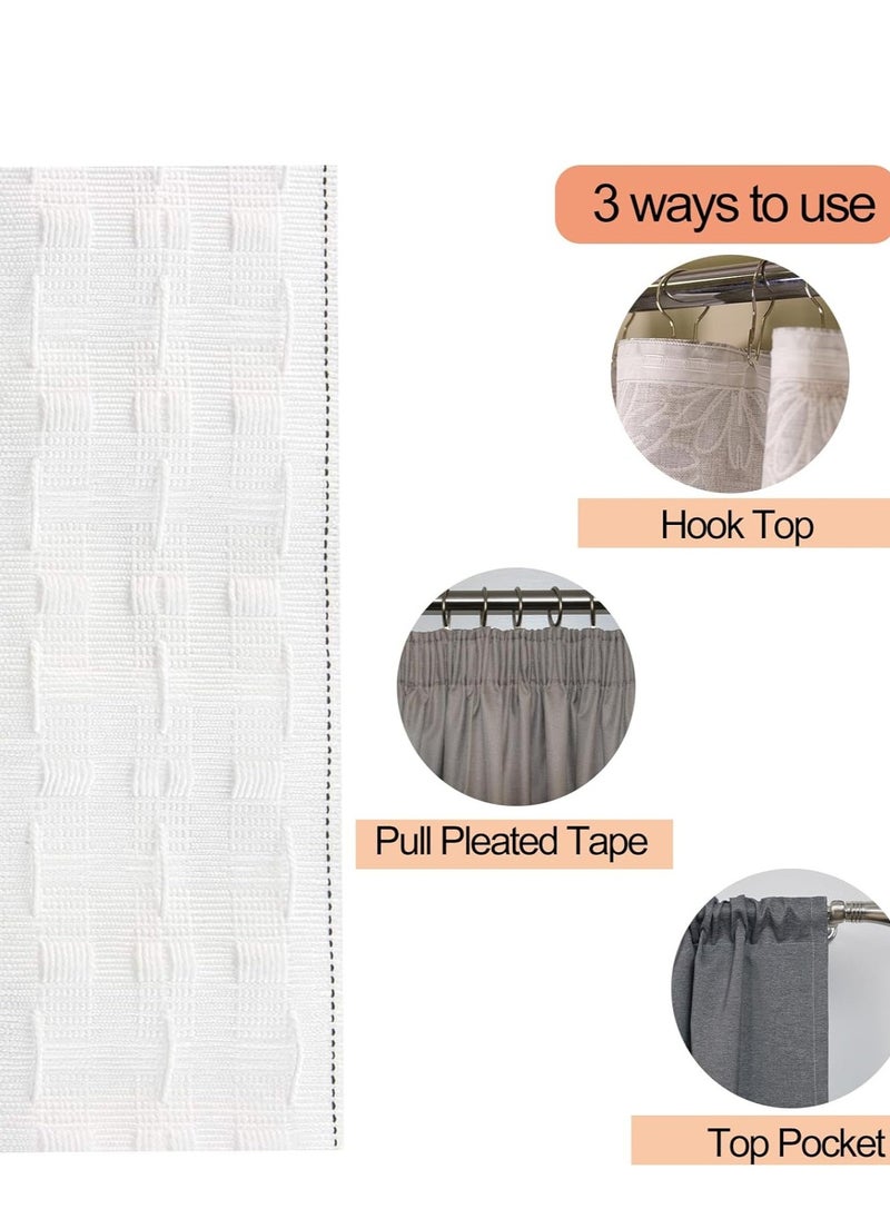 Generic - White Pencil Pleat Curtains Header Tape Detachable Caravan Fabric Thread Multifunction Tapes for Home Sewing DIY Rod Pocket 80mm 5 Metres - Image 1