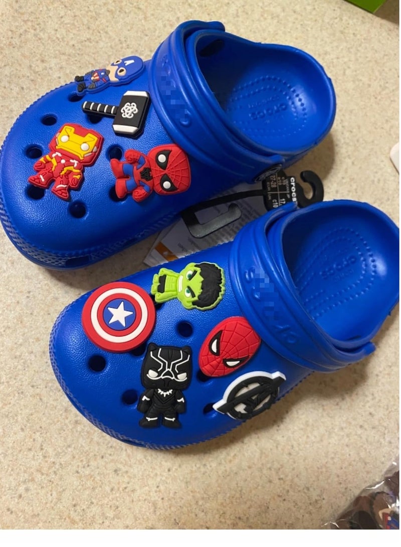 EXCEFORE Shoe Decorations Charm, Anime Superhero shoe Accessories, Wristband Bracelet Girls Boys Party Favors Birthday Gifts, Nurse Shoes Decorations for Adults Women Men, 30 PCS - Image 1