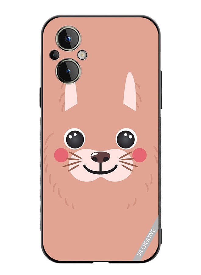VR CREATIVE Protective Case Cover For OnePlus Nord N20 5G Lama Cartoon Face Design Multicolour  - Image 1