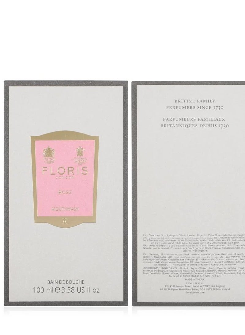 Floris London - Floris Rose Concentrated Mouthwash 100ml - Image 1