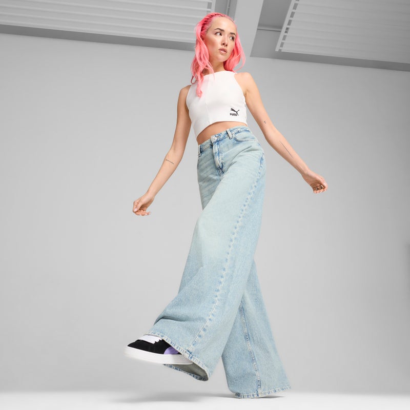 بوما بلوزة قصيرة CLASSICS بنمط مضلع للنساء - Image 3