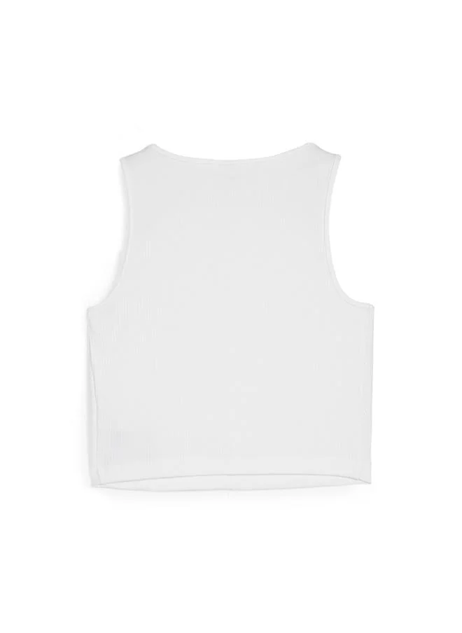 Puma  CLASSICS Ribbed Crop Top Women for Women | Best Price UAE