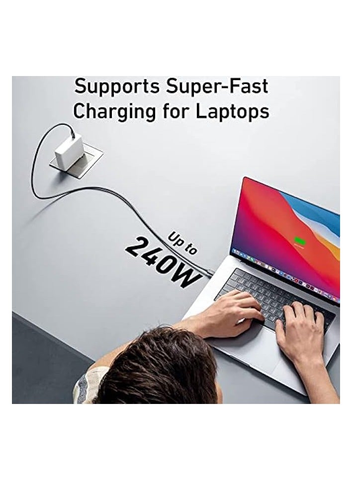 40W USB 4.0 Cable, 40Gbps 8K@60Hz PD Type C Cord, USB C to USB C Male to Male Cable Cord for Computer Type-C Laptop Pad Hub