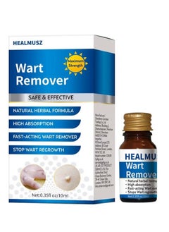 Wart Remover Safe and Effective Natural Herbal Formula High Absorption Fast Acting Stop Wart Regrowth Non Irritating Wart Remover for All Kinds of Skins Type 10ml