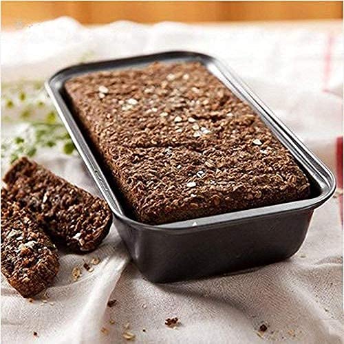 Honexa Nonstick Carbon Steel Rectangle Cake Bread Loaf MoldTinPan 23 X 12 X 56 cm Black - Image 1