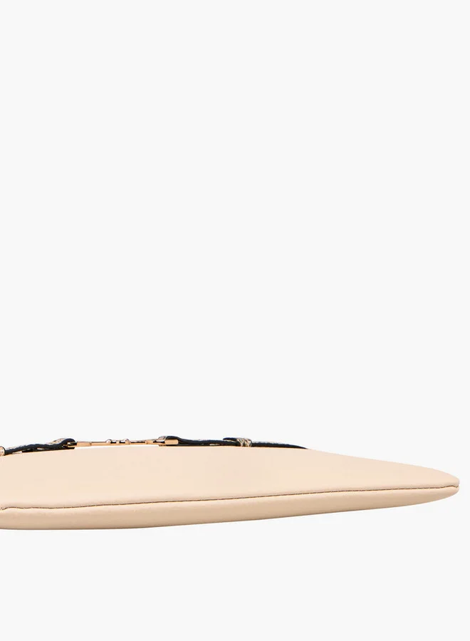 Celeste Textured Clutch with Zip Closure